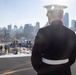 USS New York leaves New York City