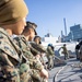 USS New York leaves New York City