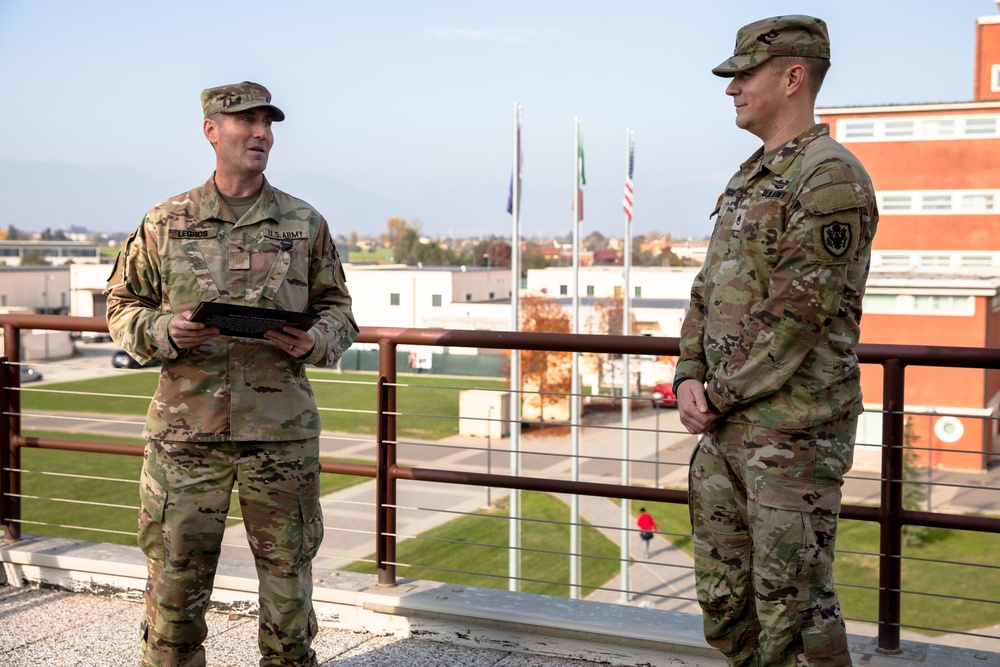 Staff Sgt. Brandon Rickert re-enlists