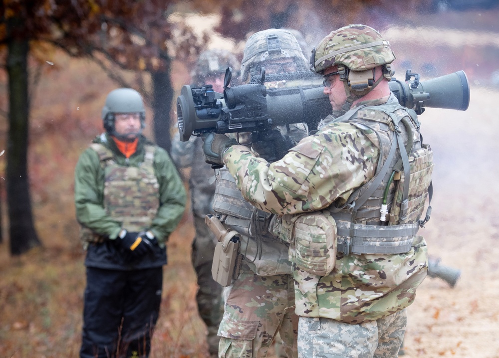 32nd Infantry Brigade Soldiers Fire MAAWS at Fort McCoy