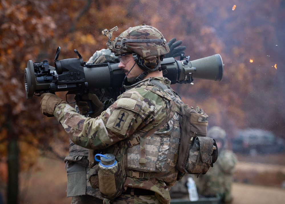 32nd Infantry Brigade Soldiers Fire MAAWS at Fort McCoy