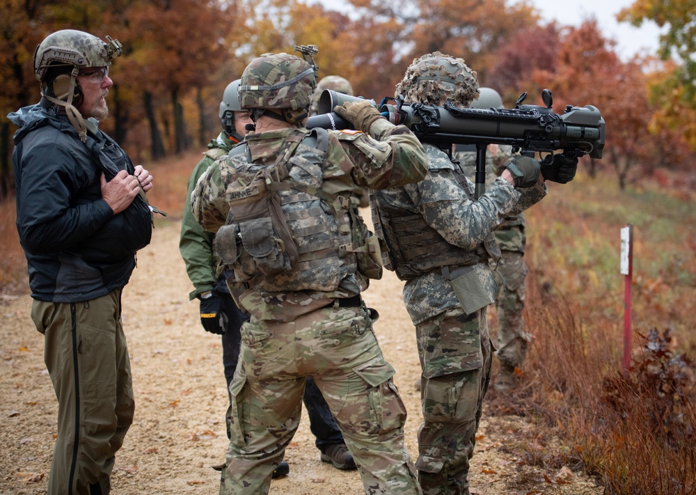 32nd Infantry Brigade Soldiers Fire MAAWS at Fort McCoy