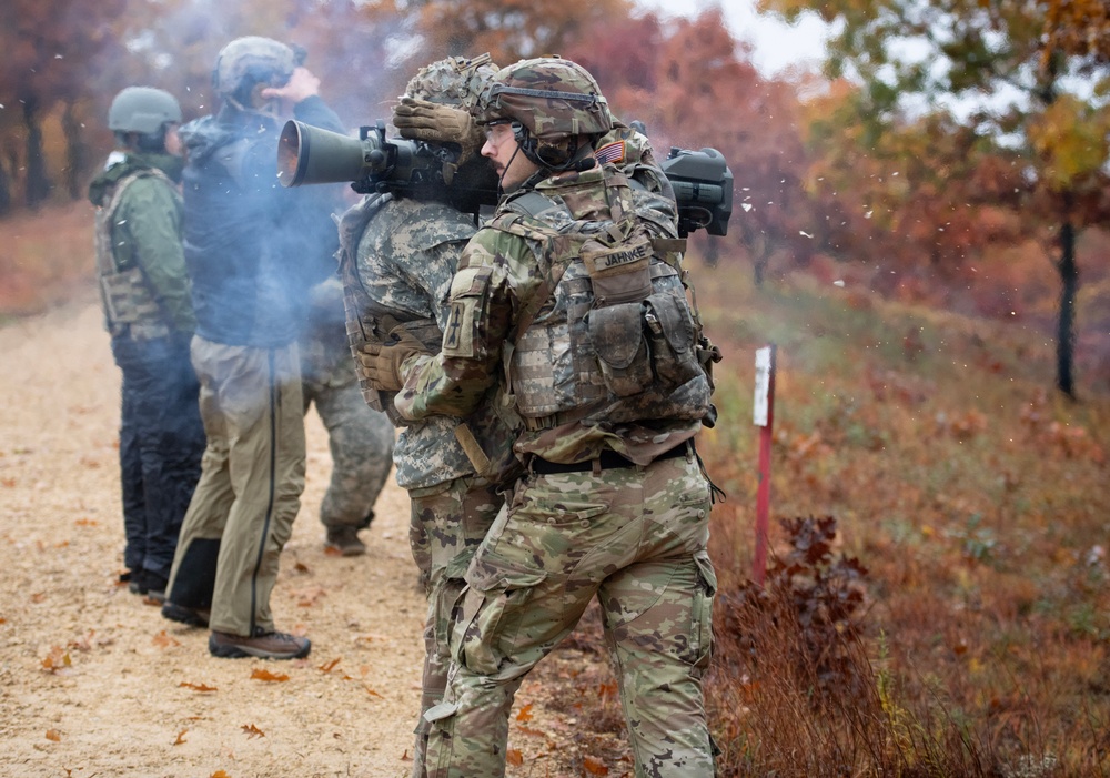 32nd Infantry Brigade Soldiers Fire MAAWS at Fort McCoy