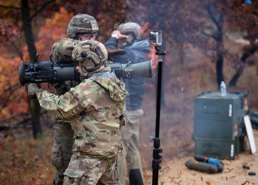 32nd Infantry Brigade Soldiers Fire MAAWS at Fort McCoy