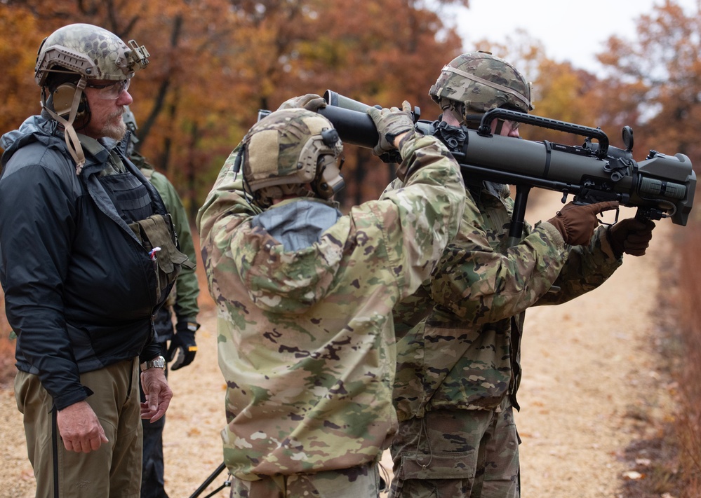 32nd Infantry Brigade Soldiers Fire MAAWS at Fort McCoy