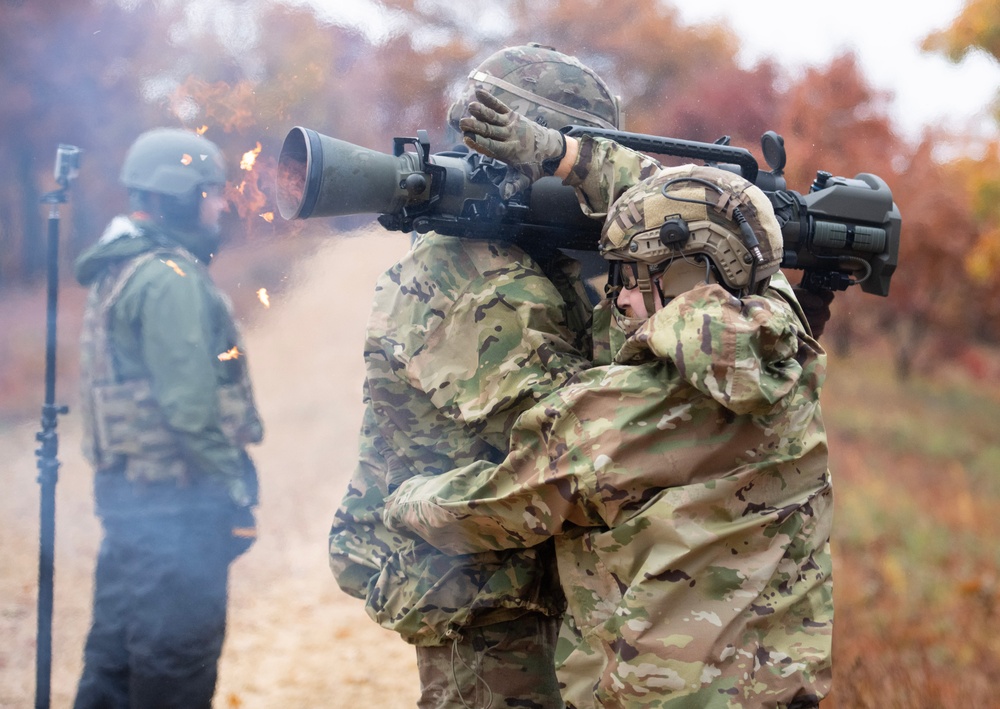 32nd Infantry Brigade Soldiers Fire MAAWS at Fort McCoy