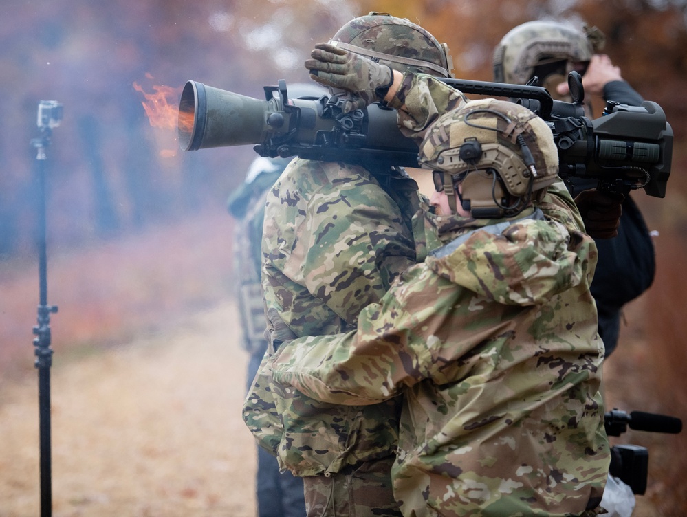 32nd Infantry Brigade Soldiers Fire MAAWS at Fort McCoy