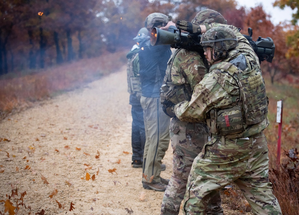 32nd Infantry Brigade Soldiers Fire MAAWS at Fort McCoy