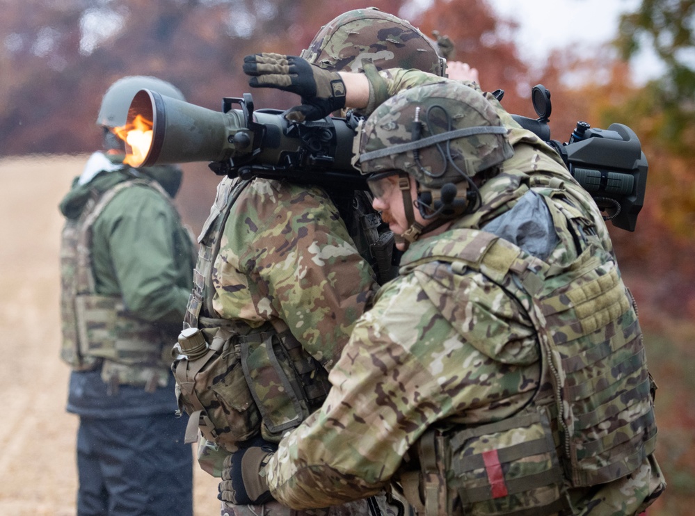 32nd Infantry Brigade Soldiers Fire MAAWS at Fort McCoy