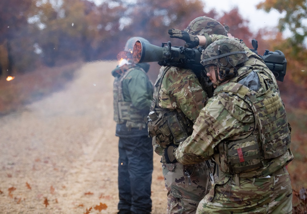 32nd Infantry Brigade Soldiers Fire MAAWS at Fort McCoy