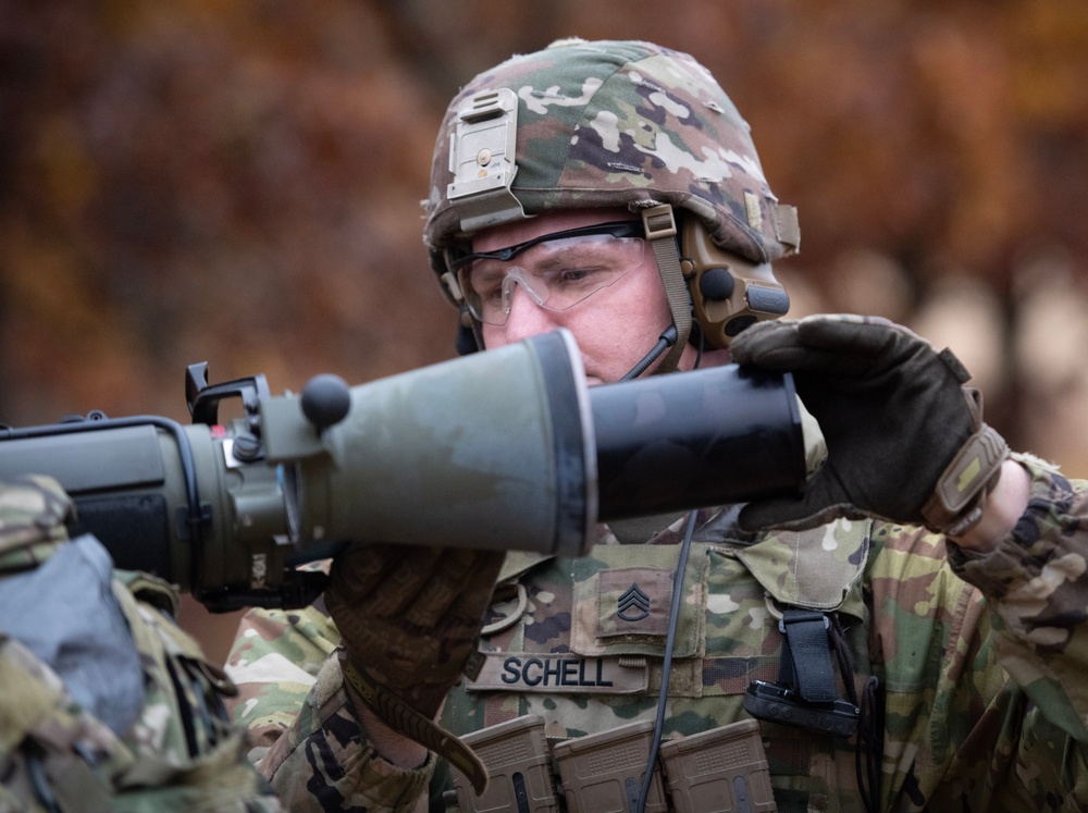 32nd Infantry Brigade Soldiers Fire MAAWS at Fort McCoy