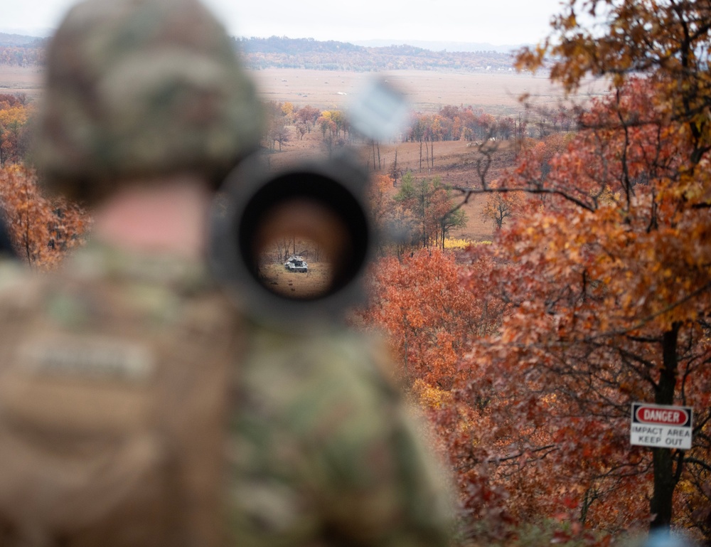 32nd Infantry Brigade Soldiers Fire MAAWS at Fort McCoy