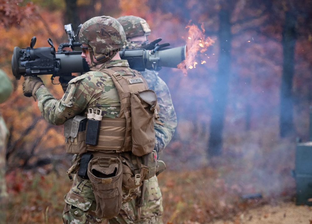 32nd Infantry Brigade Soldiers Fire MAAWS at Fort McCoy