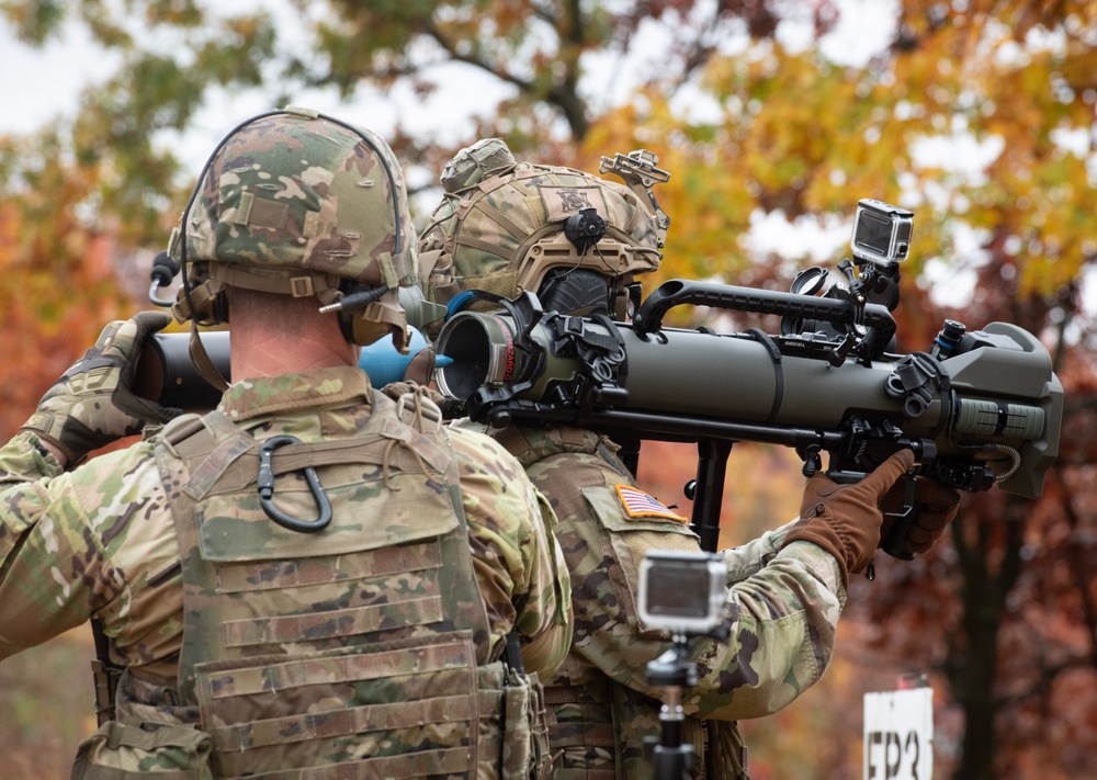 32nd Infantry Brigade Soldiers Fire MAAWS at Fort McCoy