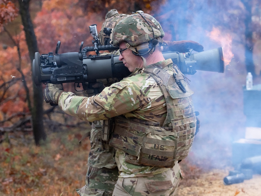 32nd Infantry Brigade Soldiers Fire MAAWS at Fort McCoy