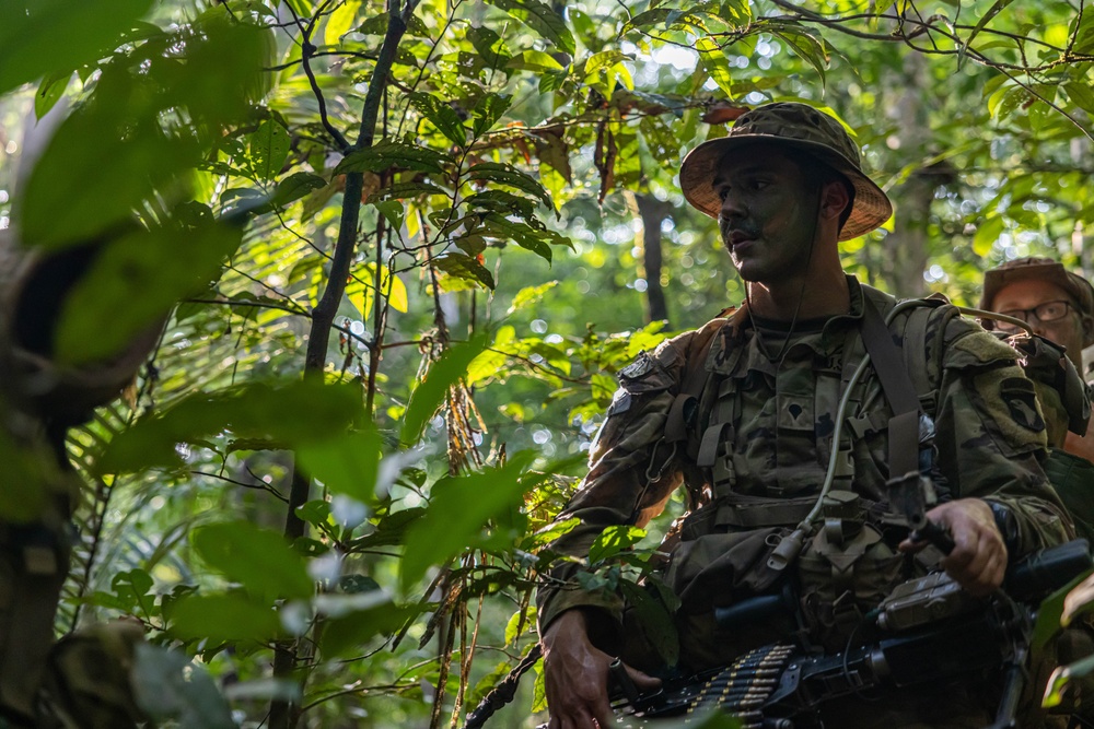 U.S., Brazilian soldiers conduct river and jungle movement to conduct mock-assault