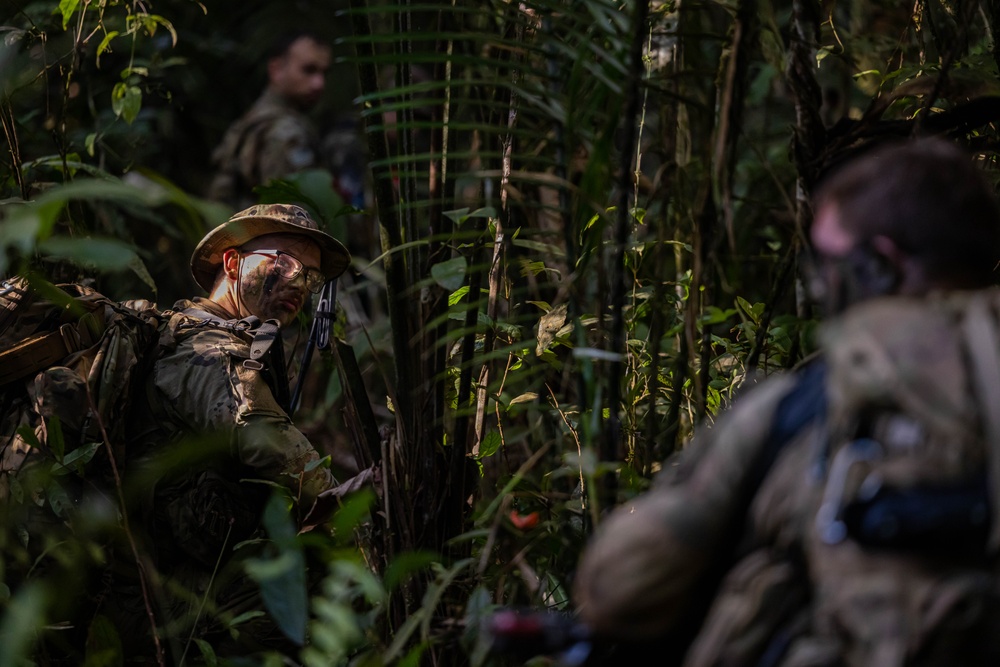 U.S., Brazilian soldiers conduct river and jungle movement to conduct mock-assault