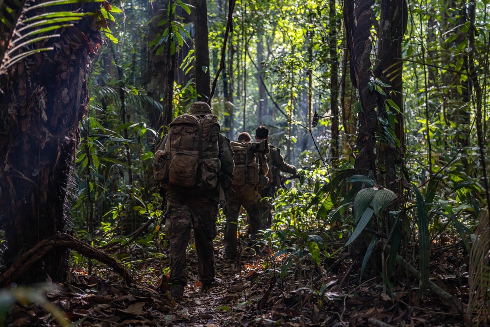 U.S., Brazilian soldiers conduct river and jungle movement to conduct mock-assault