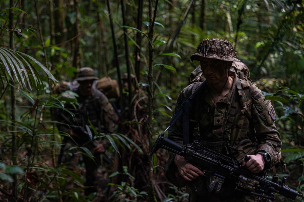 U.S., Brazilian soldiers conduct river and jungle movement to conduct mock-assault