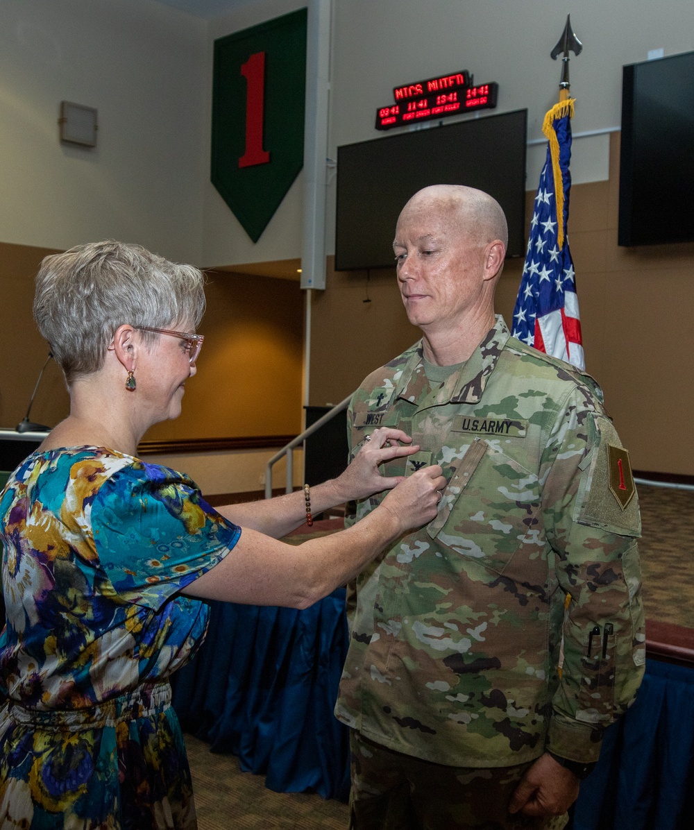 Col. Richard West Promotion Ceremony