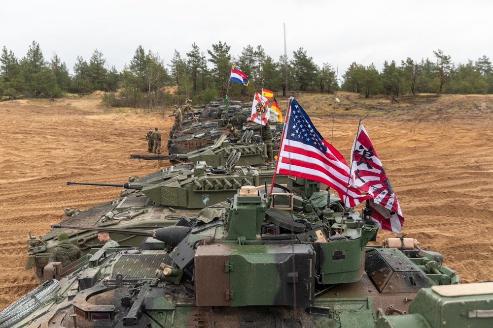 Task Force Marne troops train alongside NATO Allies during exercise Iron Spear