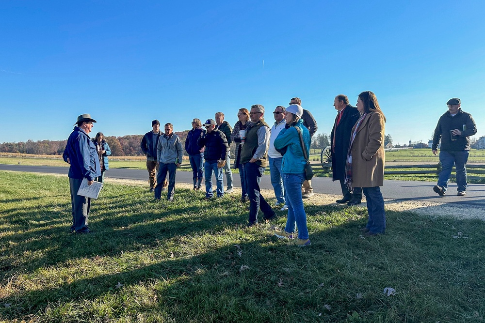 USAMMDA leadership tours Gettysburg National Military Park