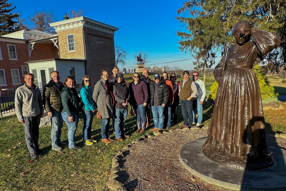 USAMMDA leadership tours Gettysburg National Military Park