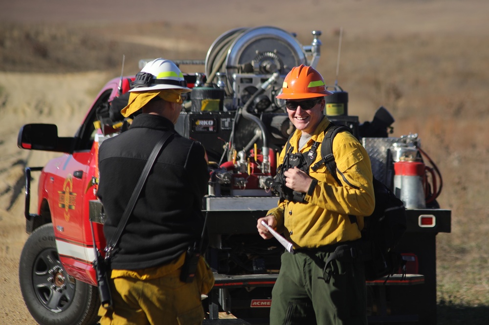 Fort McCoy prescribed burn team manages mid-November prescribed burn at installation