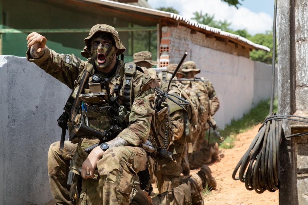 U.S. and Brazilian Soldiers Conduct Troop Movements and Mock Assault During SV24