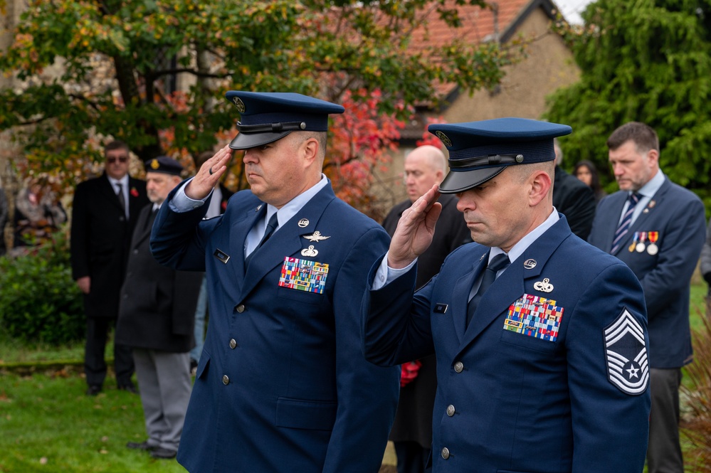 Team Mildenhall honors the fallen during Beck Row Remembrance ceremony