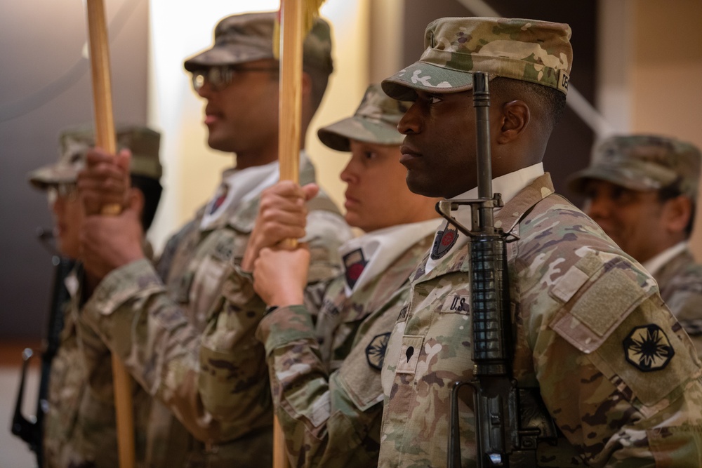 49th Transportation Battalion conducts a pre-deployment casing ceremony