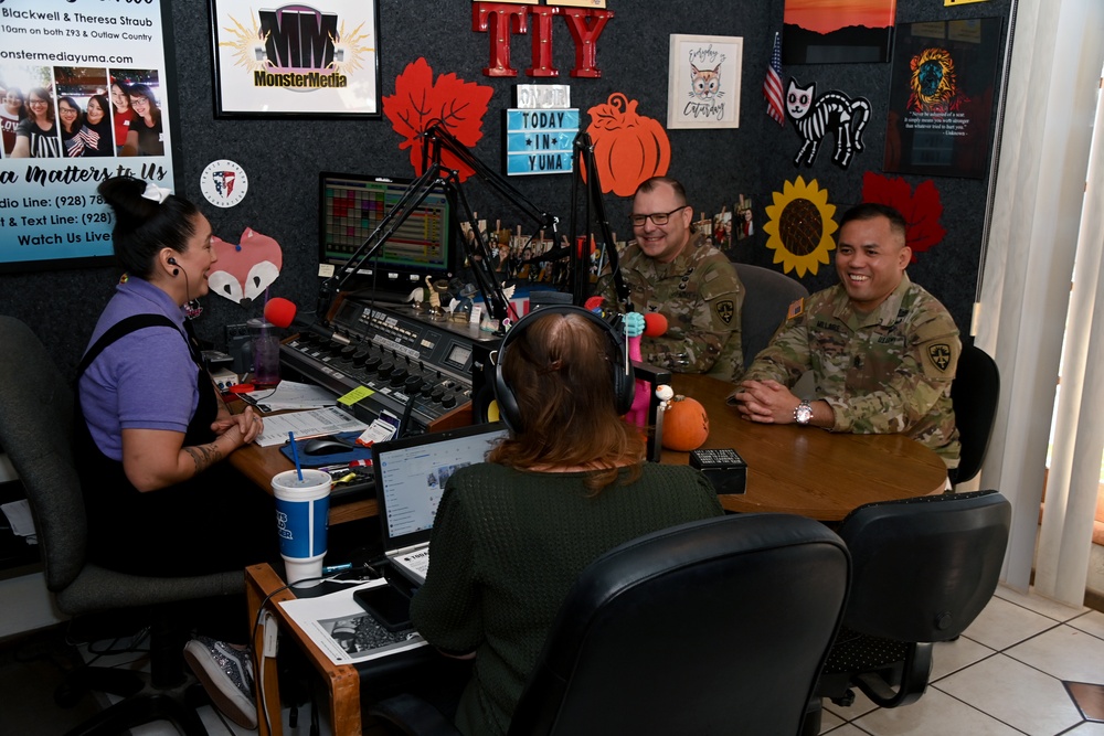 YPG command team makes local media visits