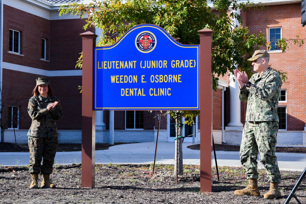 Naval dental clinic renaming ceremony