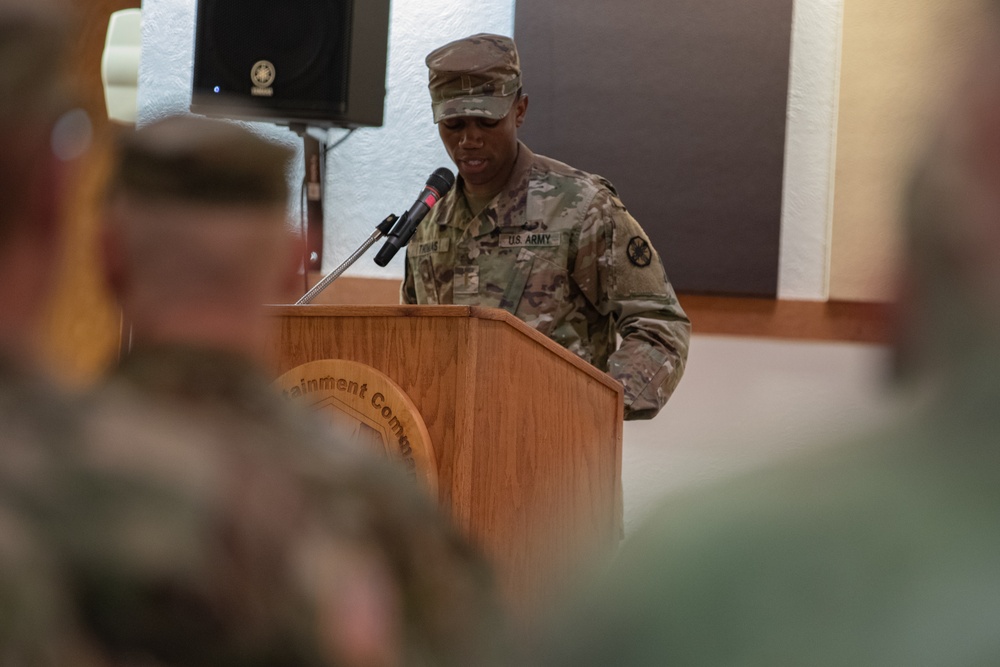 49th Transportation Battalion conducts a pre-deployment casing ceremony