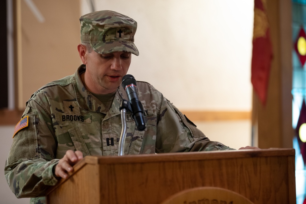 49th Transportation Battalion conducts a pre-deployment casing ceremony