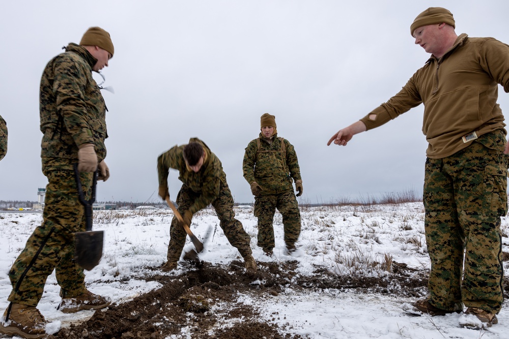 Freezing Winds 23: Marines with Marine Air Control Squadron 2 prepare air traffic equipment