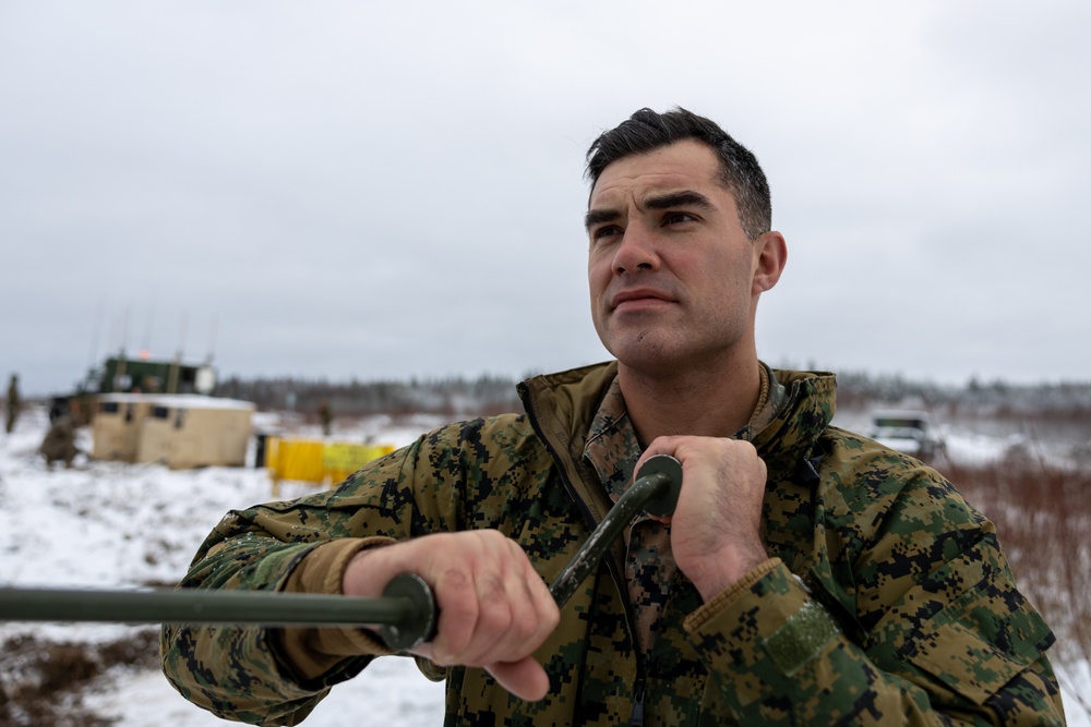 Freezing Winds 23: Marines with Marine Air Control Squadron 2 prepare air traffic equipment