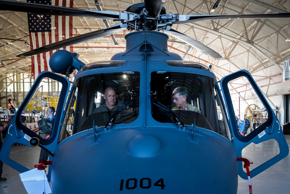 Test Center commander visits rotary wing squadron