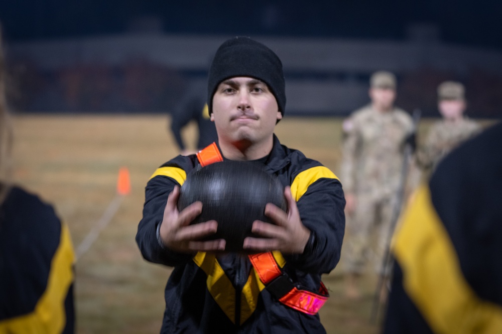 Standing power throw