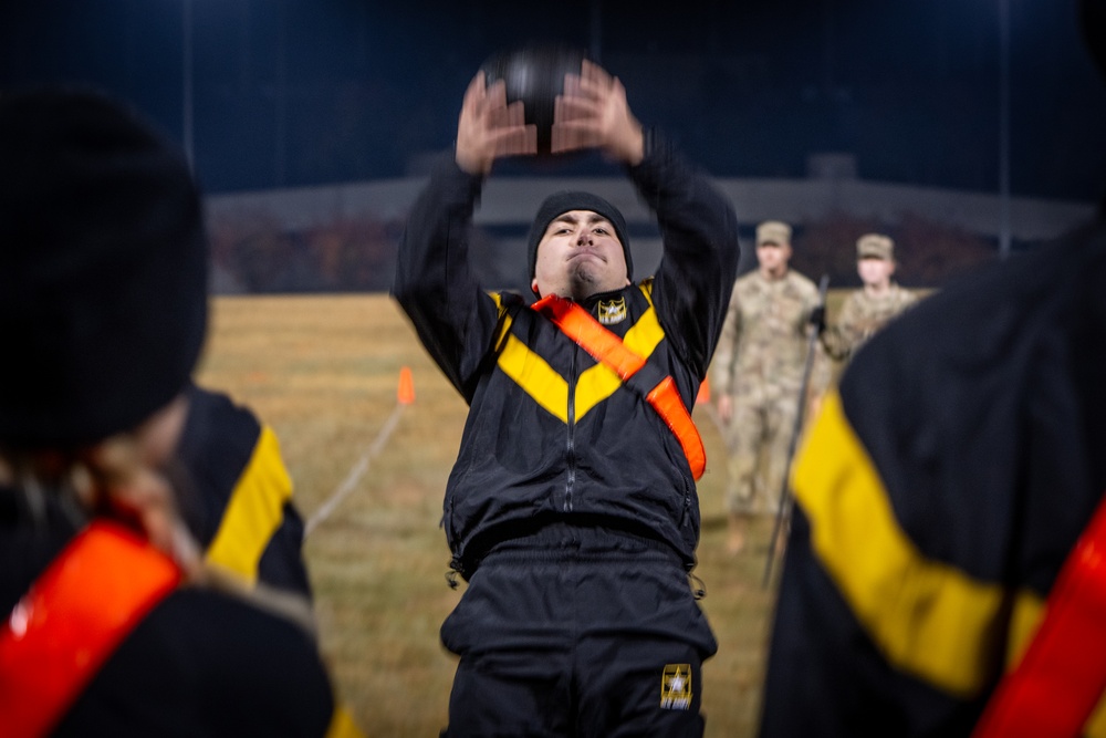 Standing power throw