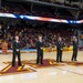 USS Minneapolis-Saint Paul (LCS 21) Sailors are recognozed during a University of Minnesota basketball game.