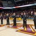 USS Minneapolis-Saint Paul (LCS 21) Sailors are recognozed during a University of Minnesota basketball game.