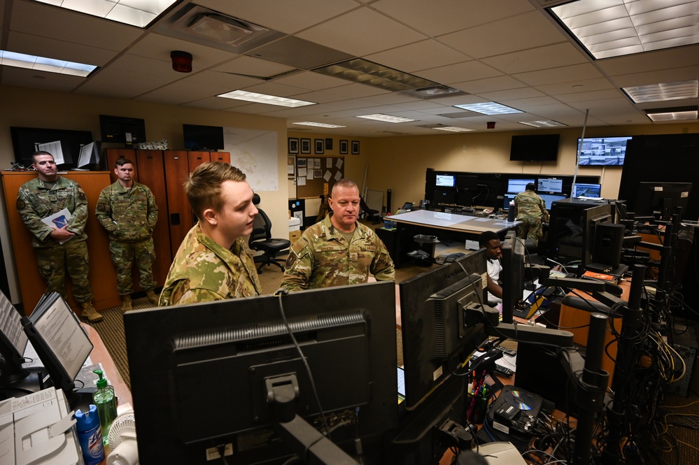 19th Air Force command team visits Laughlin AFB