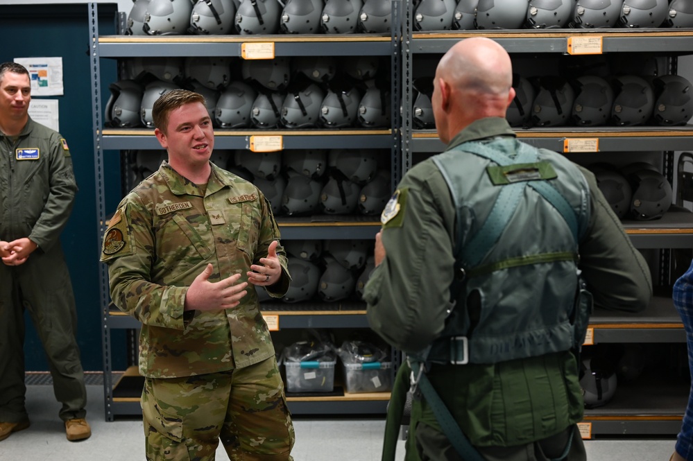 19th Air Force command team visits Laughlin AFB