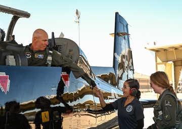19th Air Force command team visits Laughlin AFB
