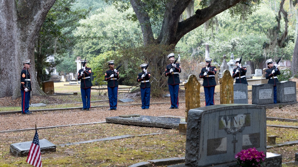 Marines honor Gen. Robert H. Barrow, 27th Commandant of the Marine Corps