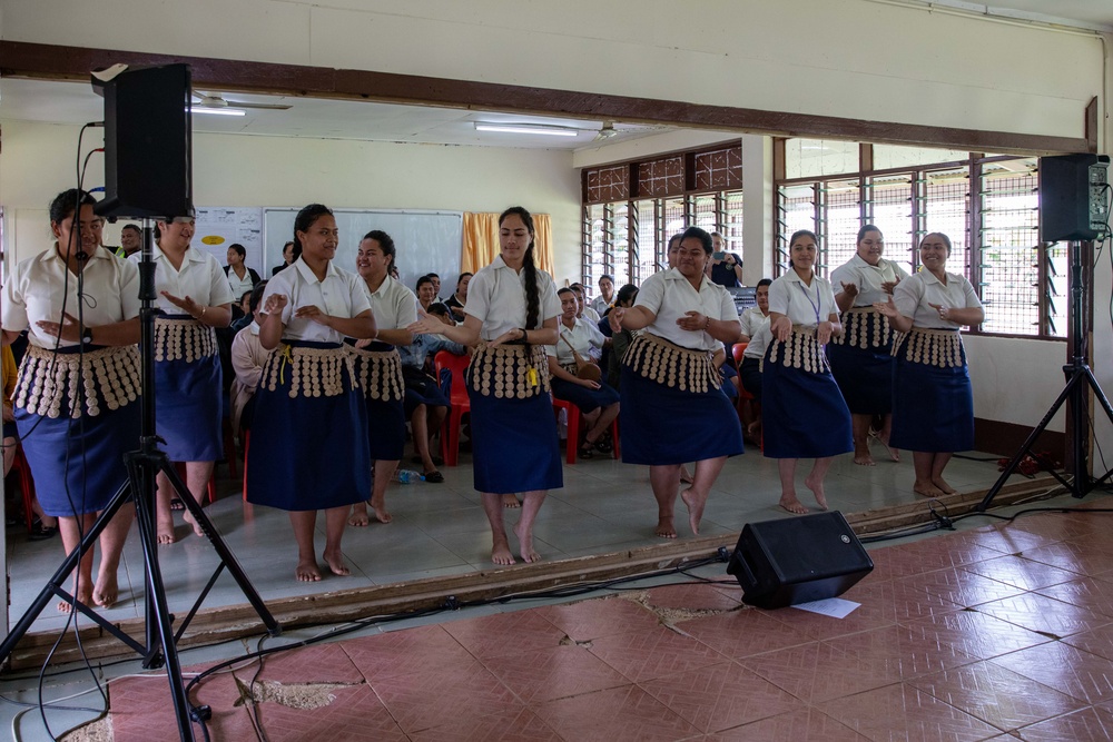 Pacific Partnership 2023 Band performs at St. Joseph Business College