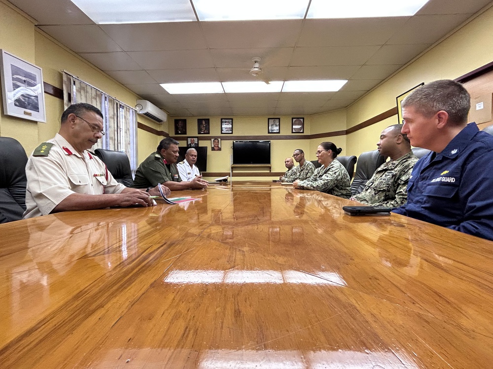 Pacific Partnership 2023: Mission Commander meets with Brigadier Lord Fielakepa