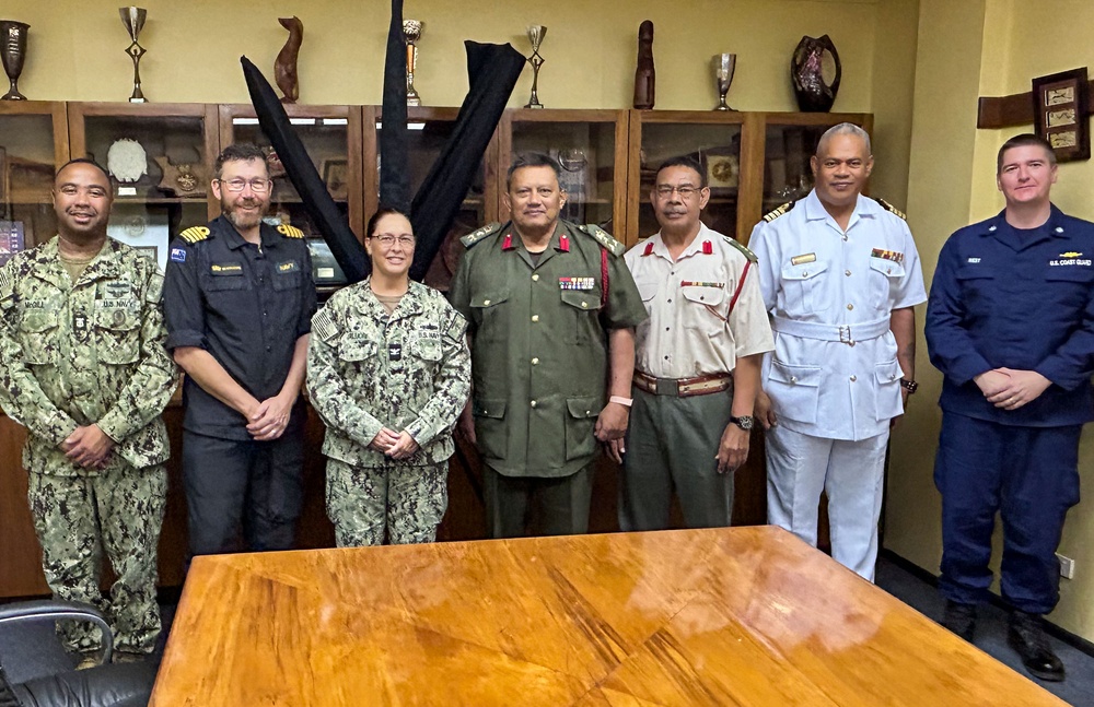 Pacific Partnership 2023: Mission Commander meets with Brigadier Lord Fielakepa