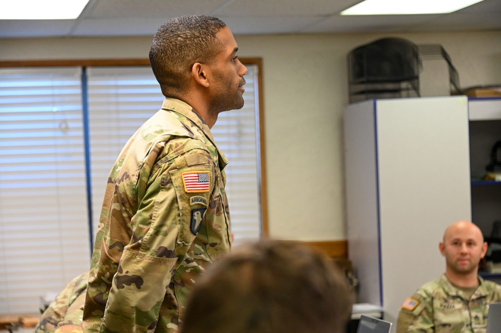 DVIDS - Images - Command Sgt. Maj. Giancarlo Macri visits NCO Academy ...